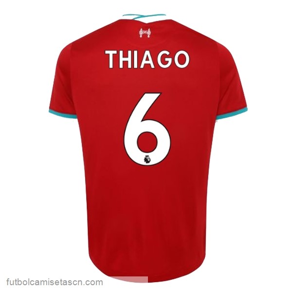 Camiseta Liverpool NO.6 Thiago 1ª 2020/21 Rojo